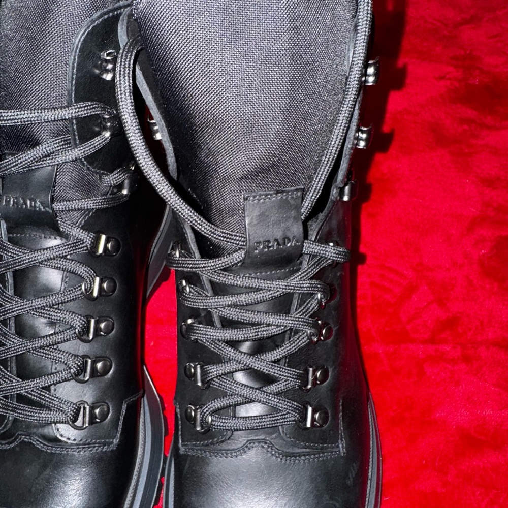 Black Tactical Boots Prada men’s - Picture 3 of 13